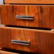 Czech Bauhaus Writing Desk in Walnut and Chrome attributed to Robert Slezak for Slezak Factories, 1940s