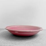 Vintage Vallauris plate - Pink glazed earthenware