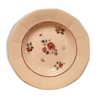 Suite of 8 Digoin plates
