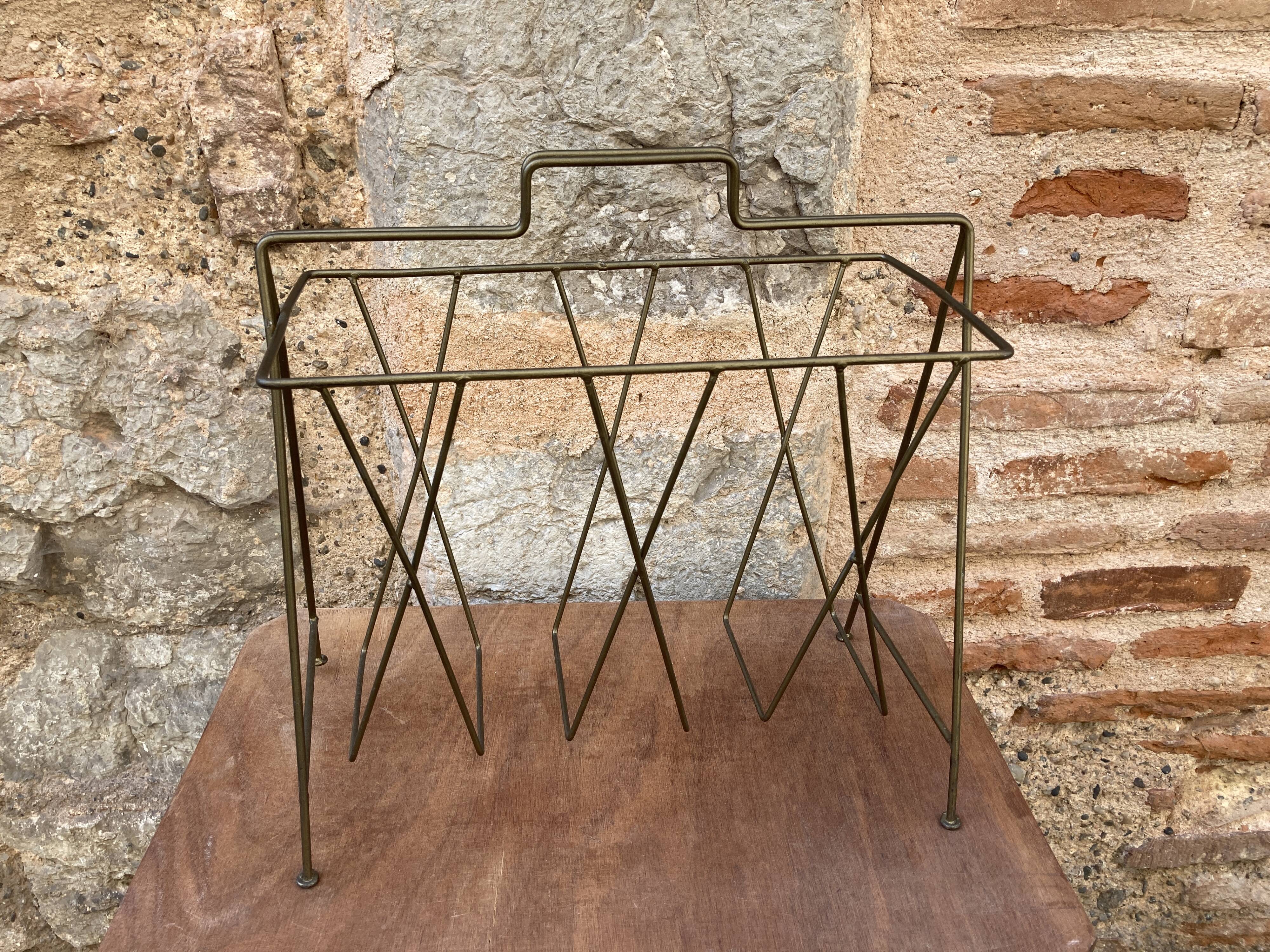 Brass magazine holder