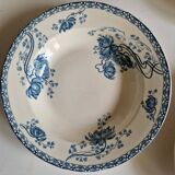 Set of 10 Deep Plates Sarreguemines Royat Models