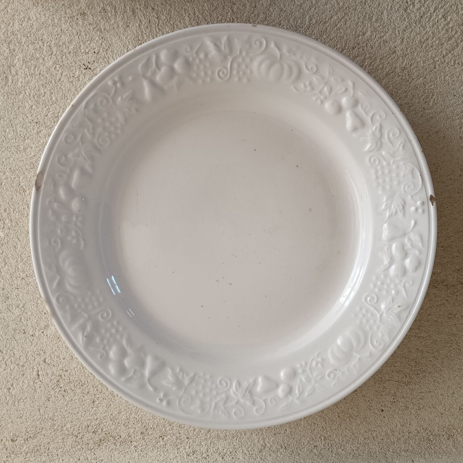 4 plates earth of iron Sarreguemines