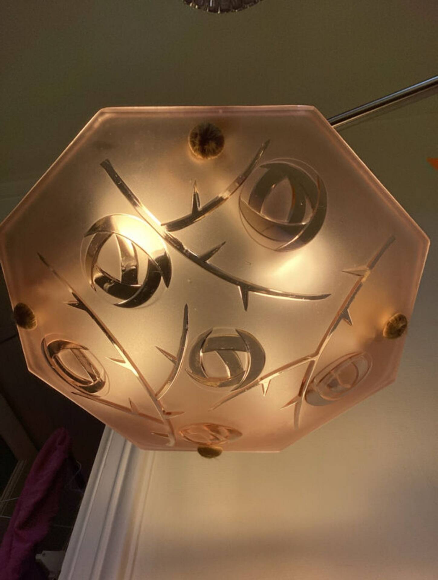 Art Deco rose pendant by Degué