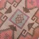 3x10 Salmon & Brown Ikat Pattern Vintage Runner Rug, 82x312Cm
