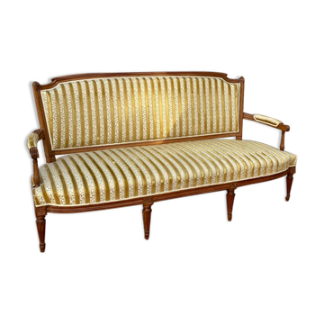 Beech Sofa Period Louis XVI XVIII Th Century