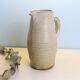 Glazed earth jug, Manziat pottery, rustic, vintage French