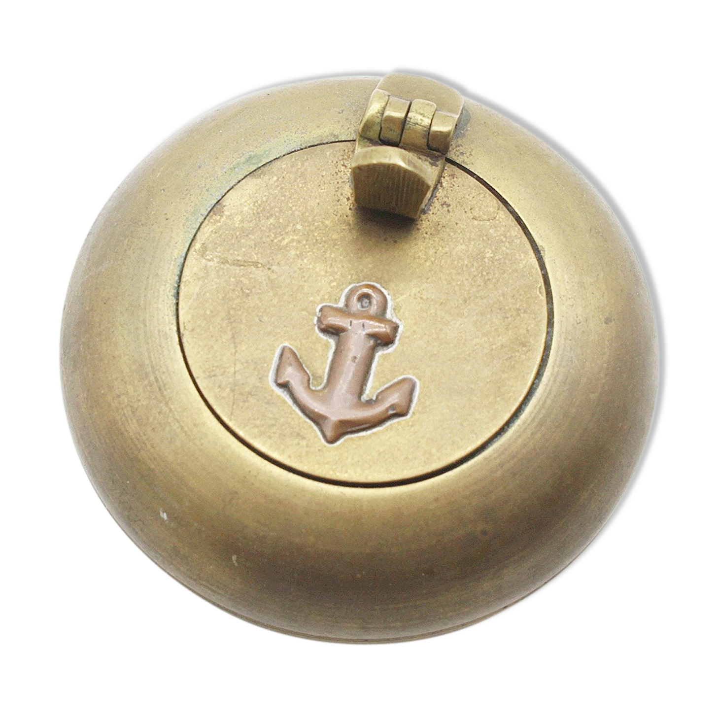 Anchor brass ashtray