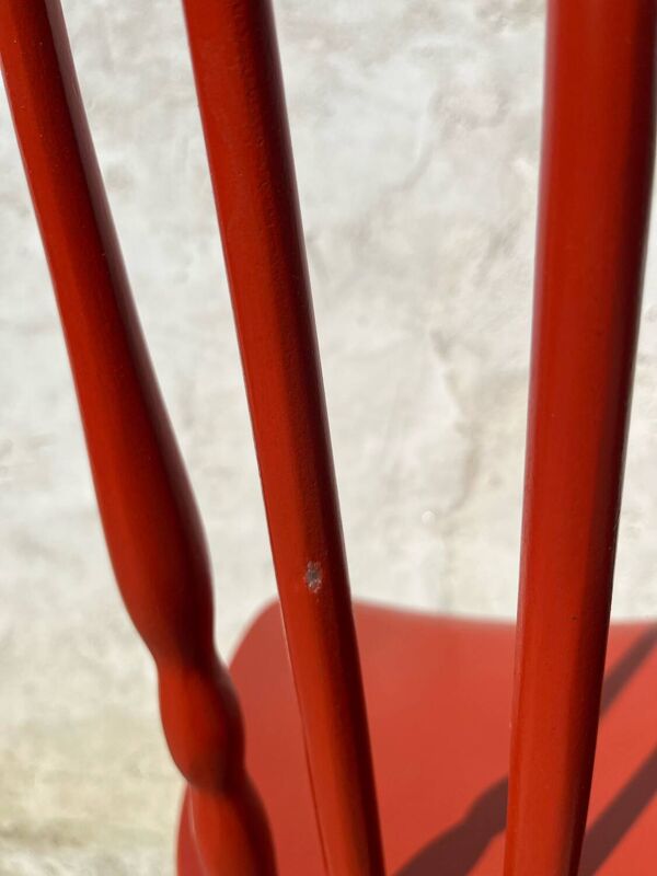 Chaise baumann rouge brique