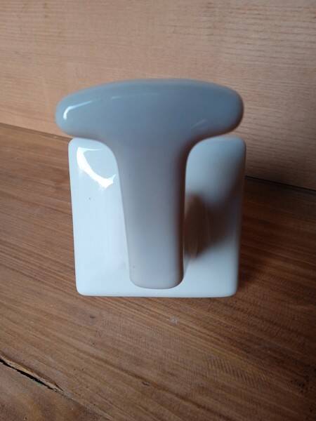 Patere SDB ceramique emaillée ep art deco