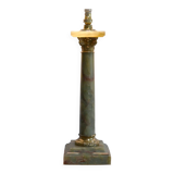 Pied à colonne en onyx vert, goût empire – début xxe