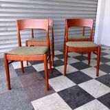 Set of 4 Danish teak chairs