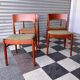 Set of 4 Danish teak chairs