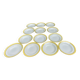 Set of thirteen old porcelain soup plates signed "Biarritz"