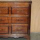 Georgian oak commode with a folding top, English, 18th century.