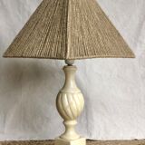 Lampe pied albâtre vintage