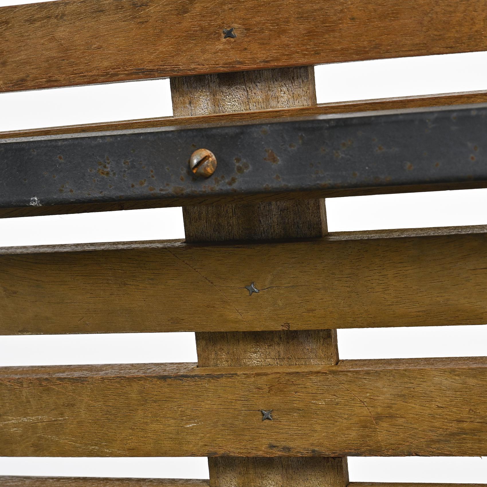 Cansado mahogany bench by Charlotte Perriand, circa 1962.
