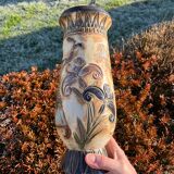 Large Art Deco vase in stoneware by Jules Guerin