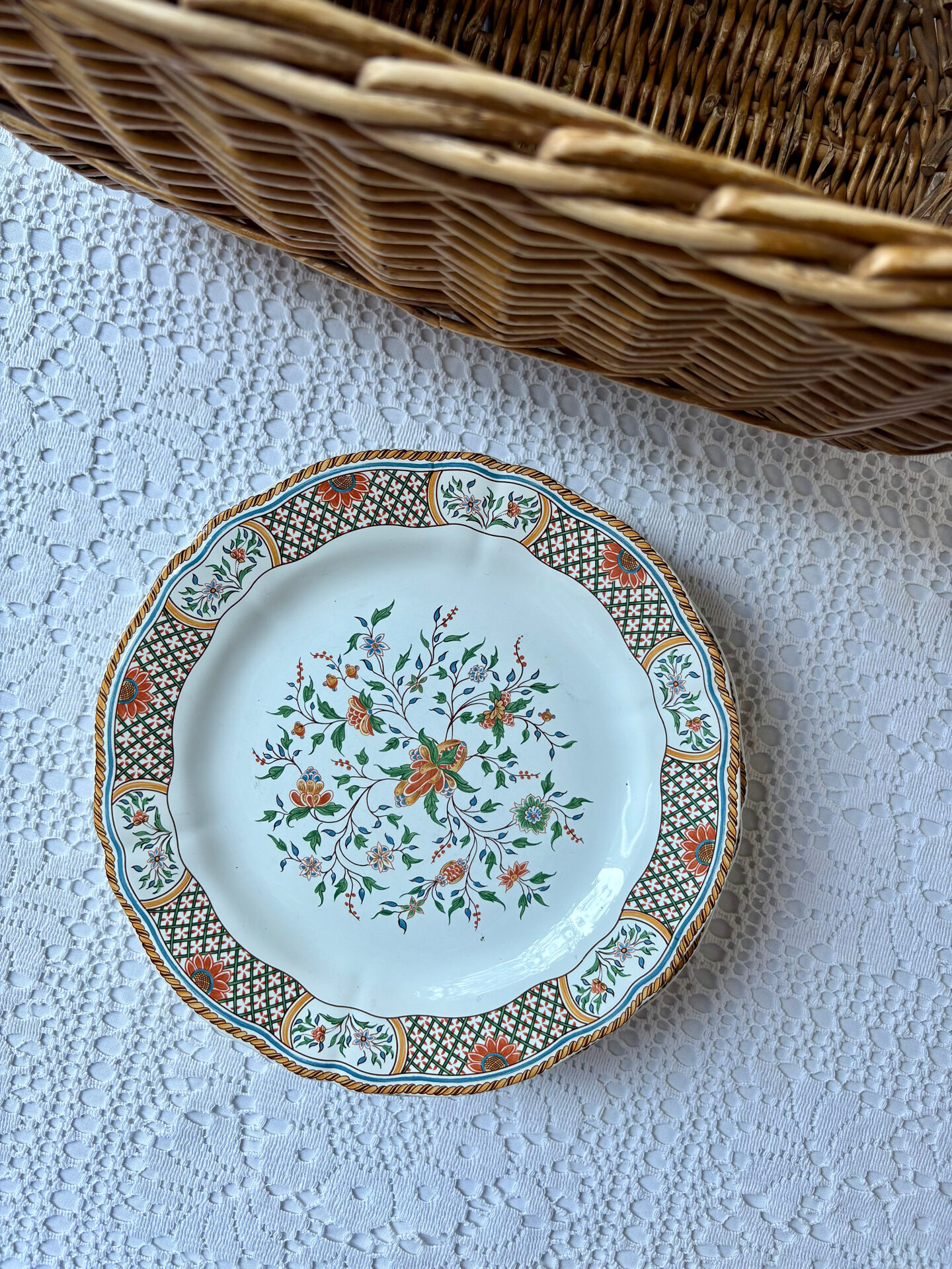 6 plates GIEN Rouen
