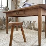 Solid oak farmhouse table 150 cm