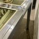 Chrome metal dining table with smoked glass dlg Romeo Rega