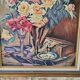 Oil on Canvas Still Life Flower Bouquet Signed Bernamonti