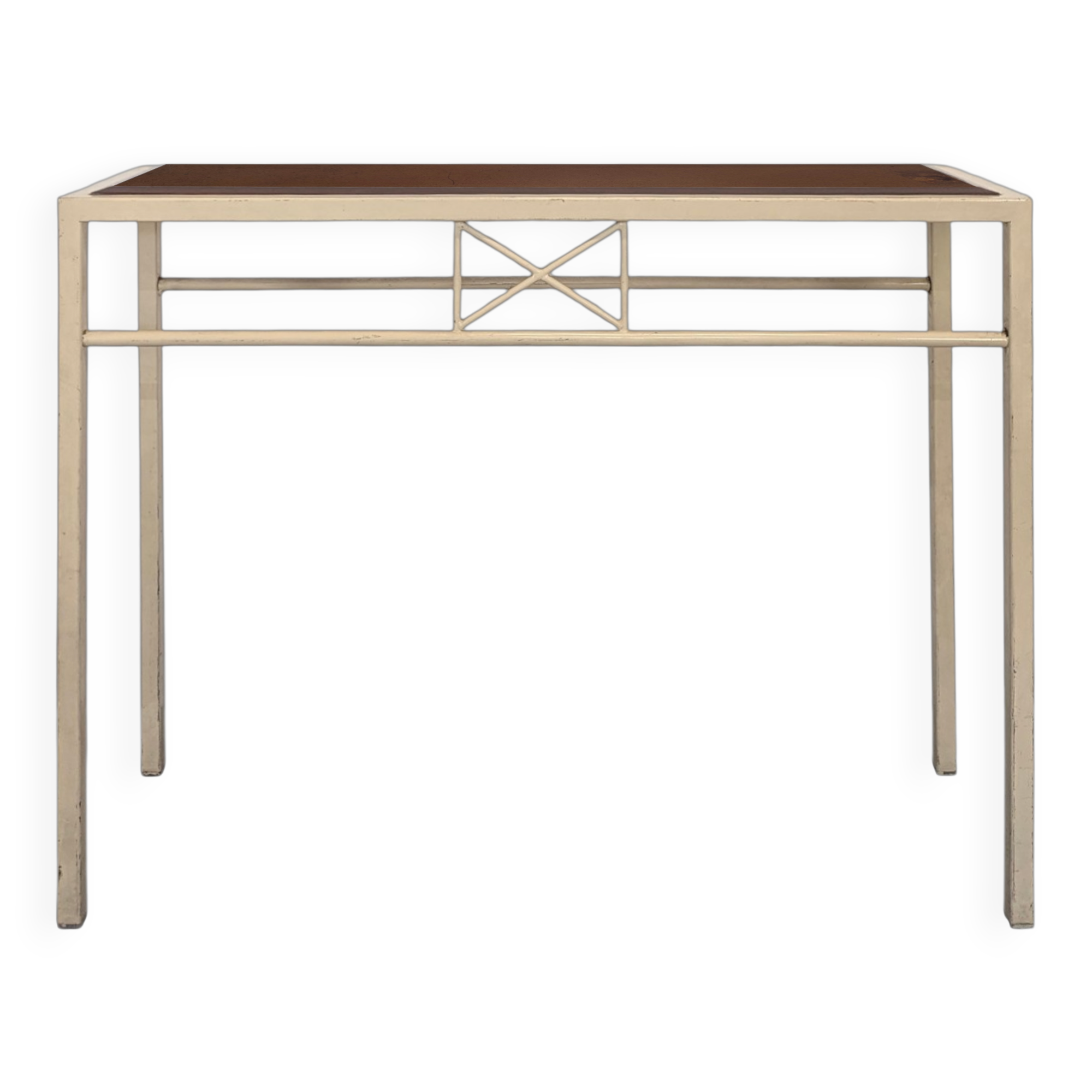 Modern wood and metal console
