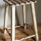 Patinated workshop stool old early twentieth century