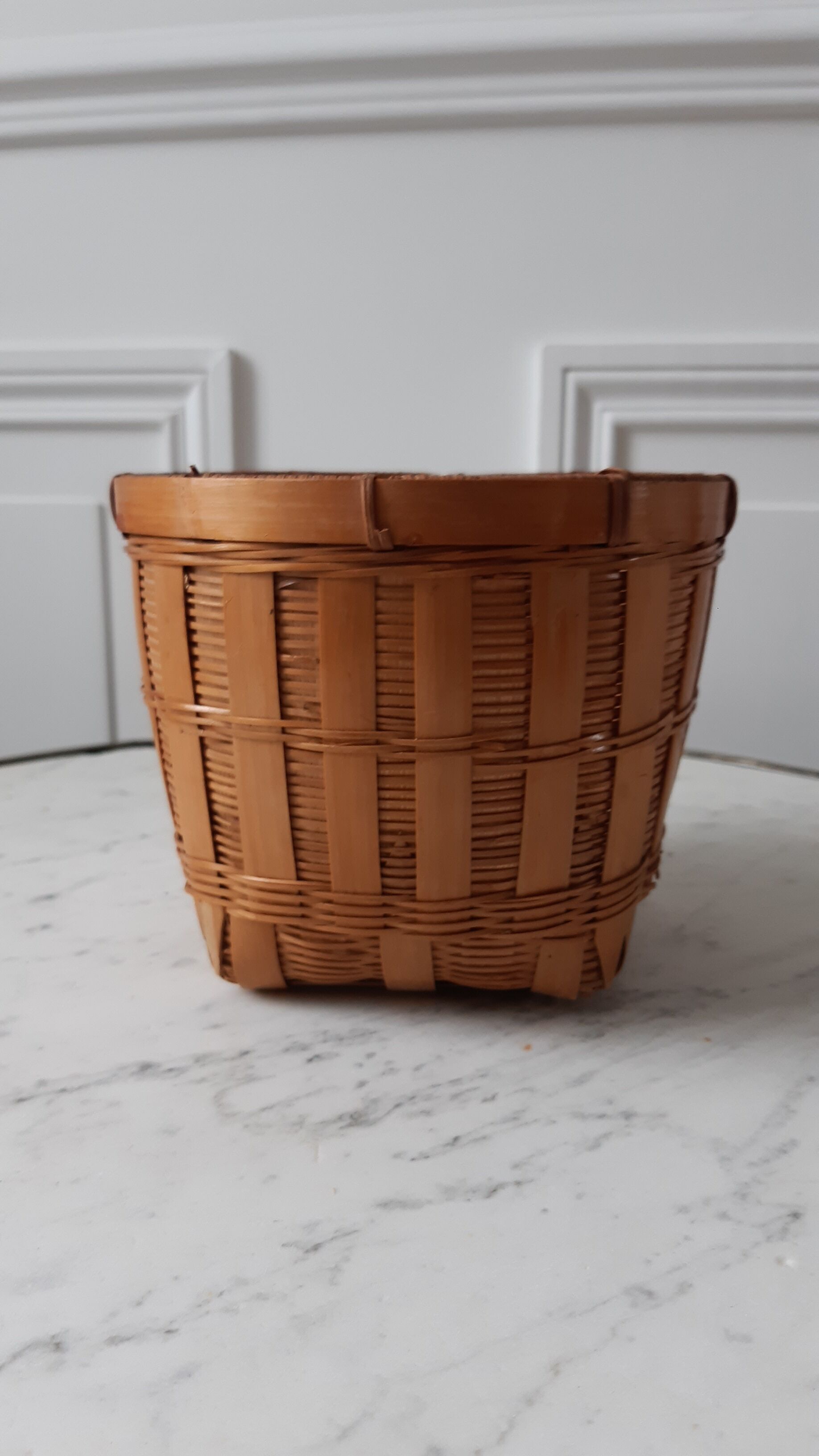 Rattan and wicker pot cover 60s
