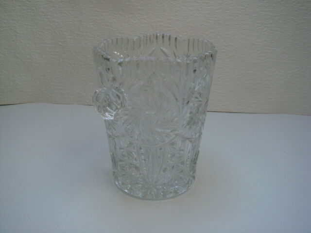 Bucket has ice crystal