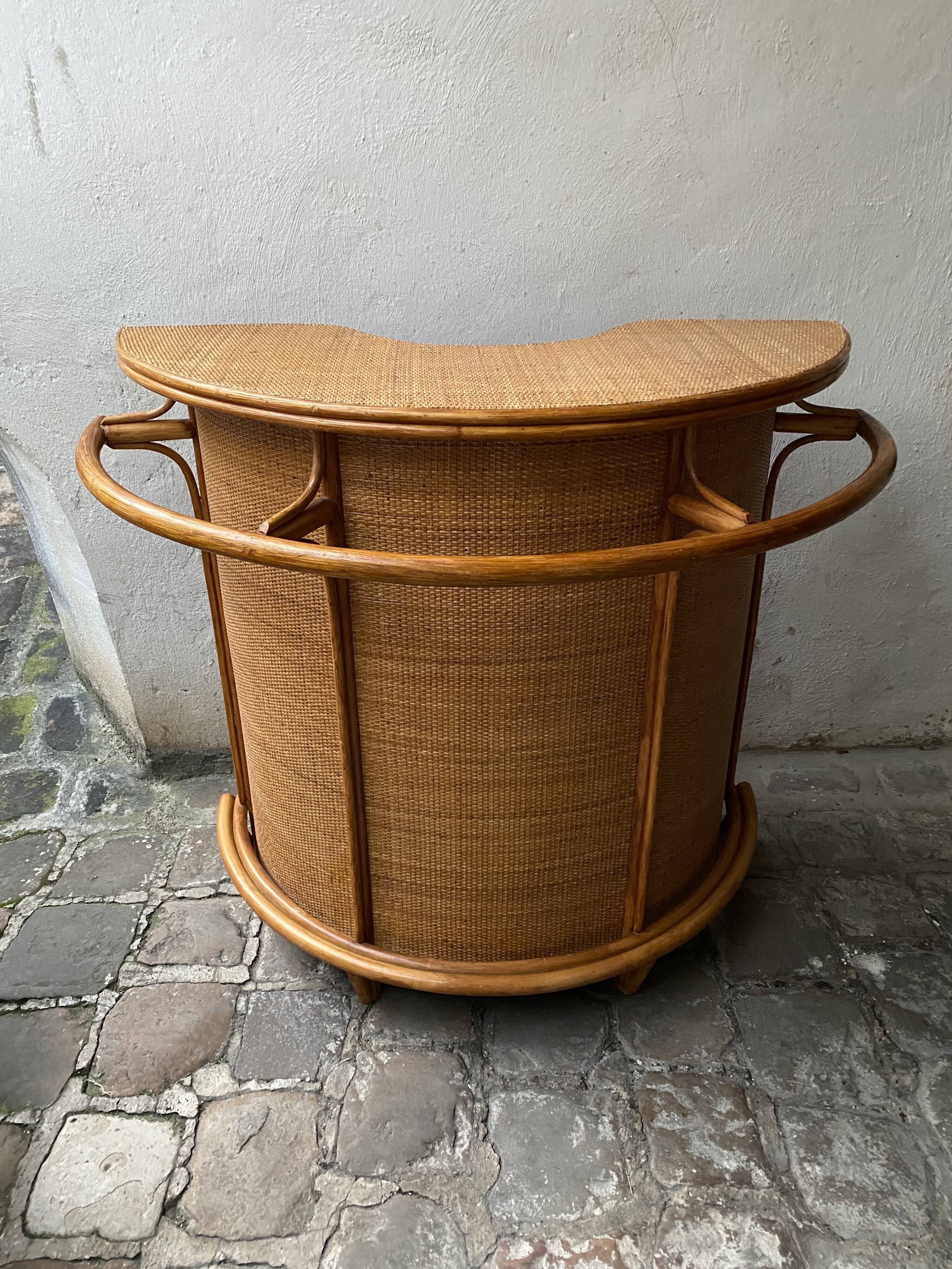 Bamboo and rattan bar furniture