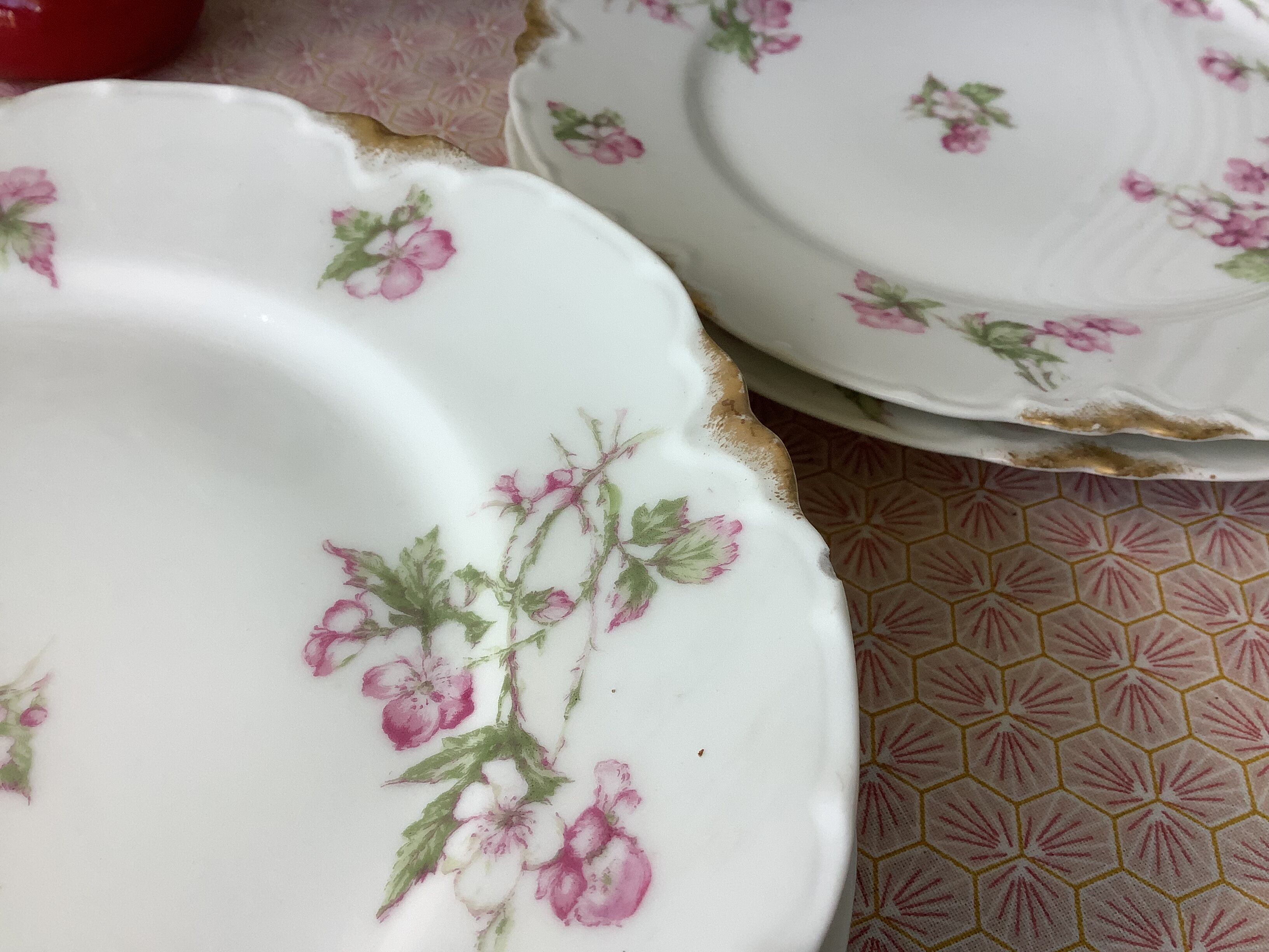 Plates Haviland Limoges 1900 - floral decoration liberty