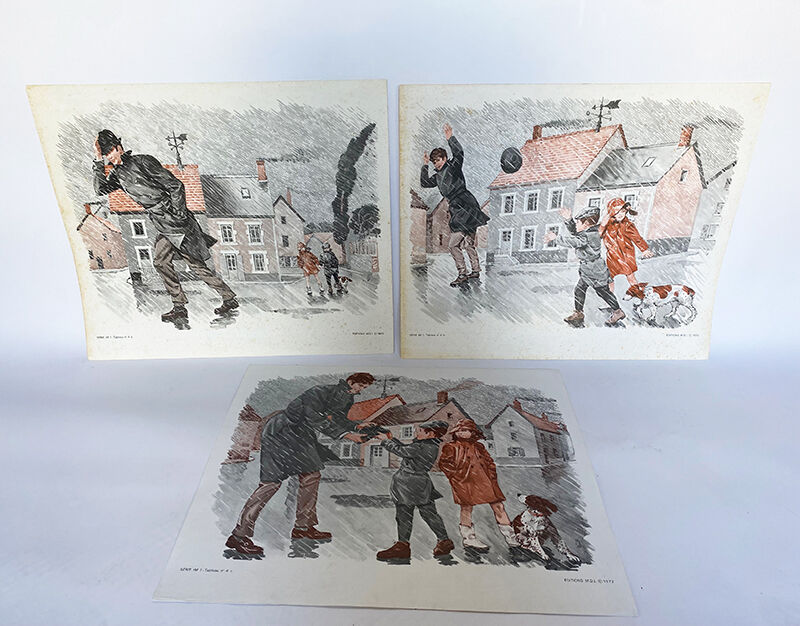 Series of 3 posters 'Hunt & Storm'