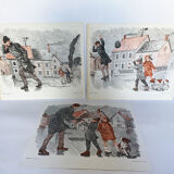 Series of 3 posters 'Hunt & Storm'