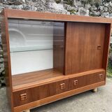 Teak display cabinet 1970