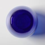 Cobalt Blue Vintage Glass Vase / Mid-century Home Decor / Italy / 1970s
