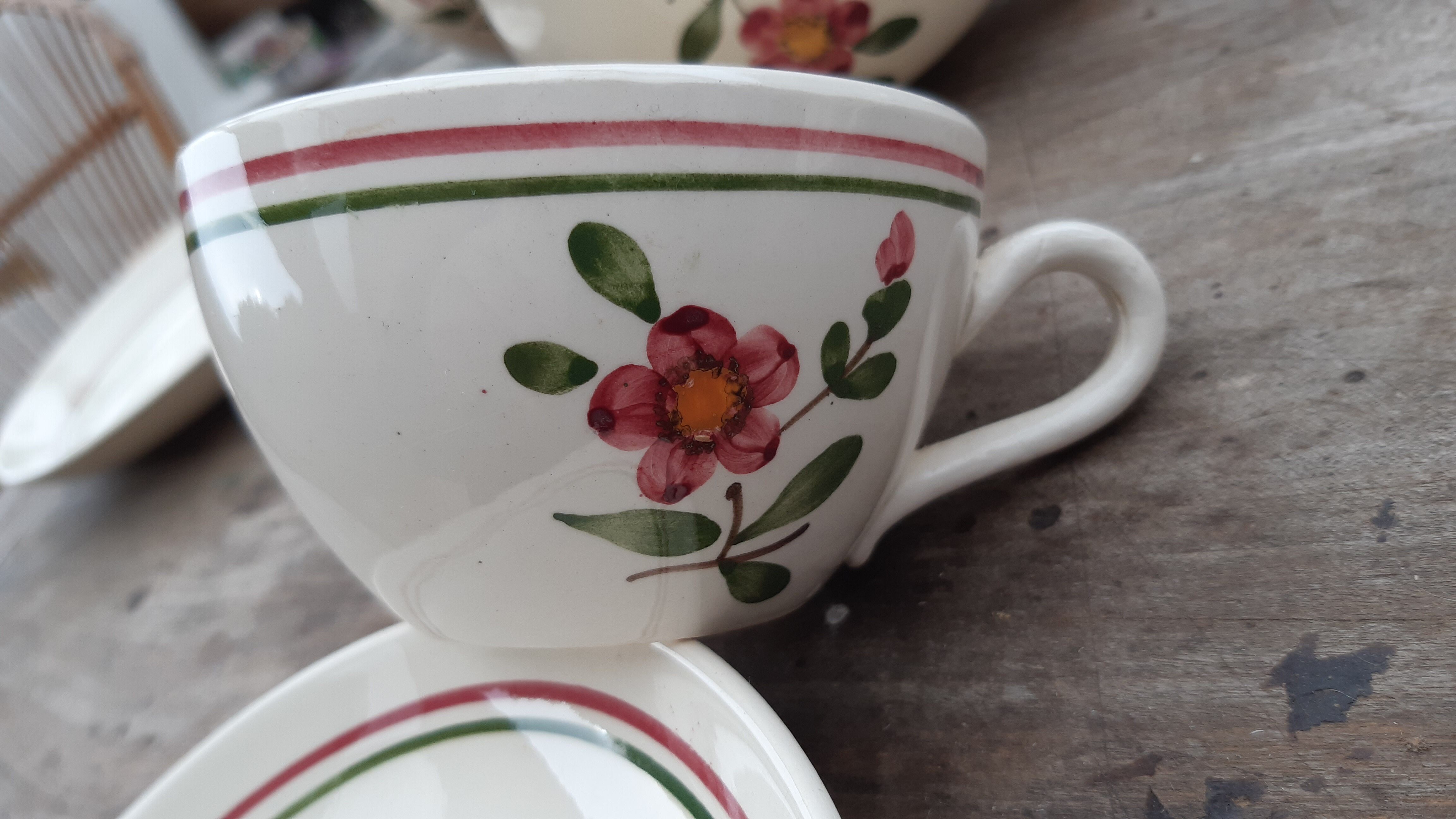 Tea service Sarreguemines "Armelle" 27 pieces