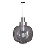 vintage 1970 Limburg bubble glass and chrome pendant light