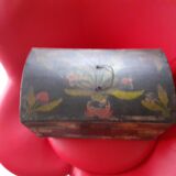 Antique chest in painted wood