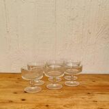 Set of 6 vintage champagne glasses