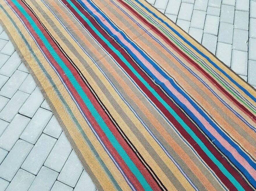 Tapis de couloir turc vintage 104x264 cm