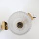 Carl Fagerlund for Orrefors Pair of wall lights in brass and glass Sweden 1960
