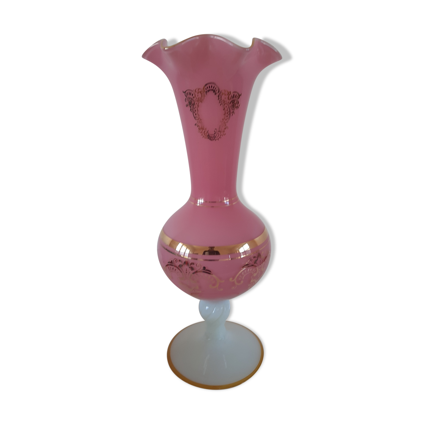 opaline baluster vase 20th century