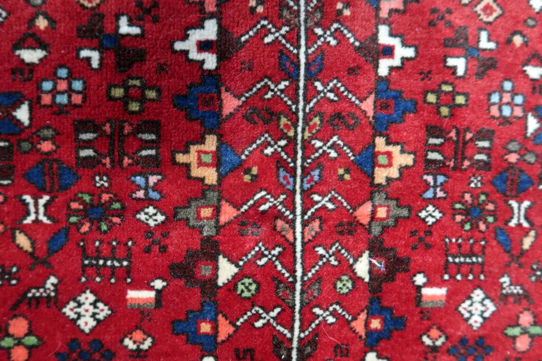 Handmade vintage Persian Malayer rug 106cm x 151cm, 1970s