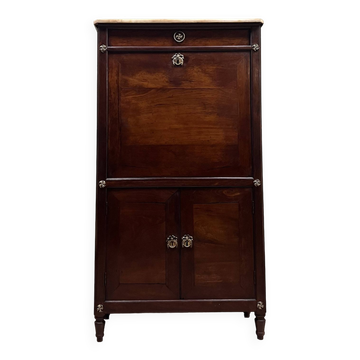 Étienne avril right secretary in mahogany louis xvi period stamped xviii eme century flag