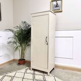 Armoire parisienne en bois couleur lin
