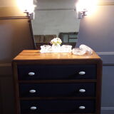 Vintage bright mirror - 70x50cm