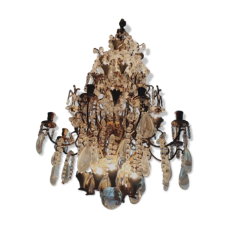 Lustre cristal pampilles