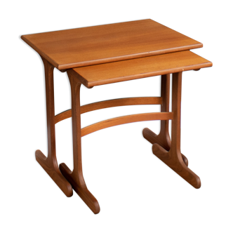 Retro Teak 1960s G Plan Fresco Nest Of Two Coffee Tables Side Tables