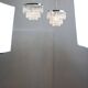 Vintage Italian Crystal & Chrome Chandelier, 1970s