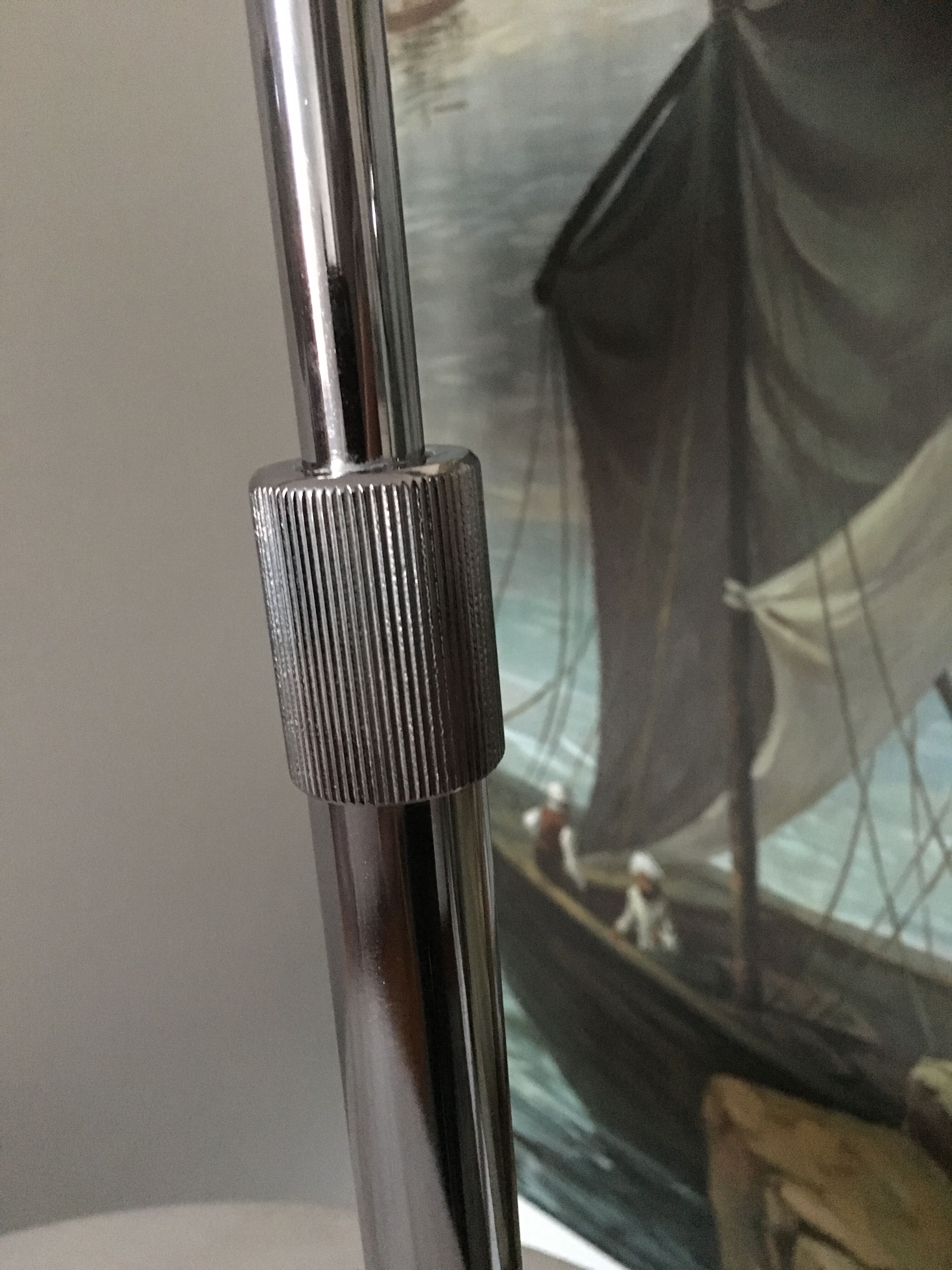 Desk pendulum 1970 vintage lamp